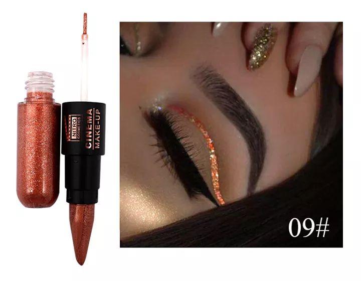 2IN1 SHINY CREAM LIQUID EYELINER PACK OF 6