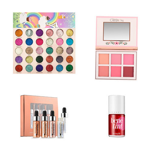 HAPPY-UNICORN-GLITTER-EYESHADOW-PALETTE-COVER-FX-BENE-LIPTINT-BEAUTY-CREATIONS-BLUSH-KIT