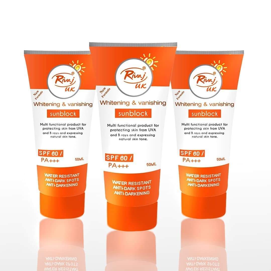 SUNBLOCK WHITENING AND VANISHING ( EACH )