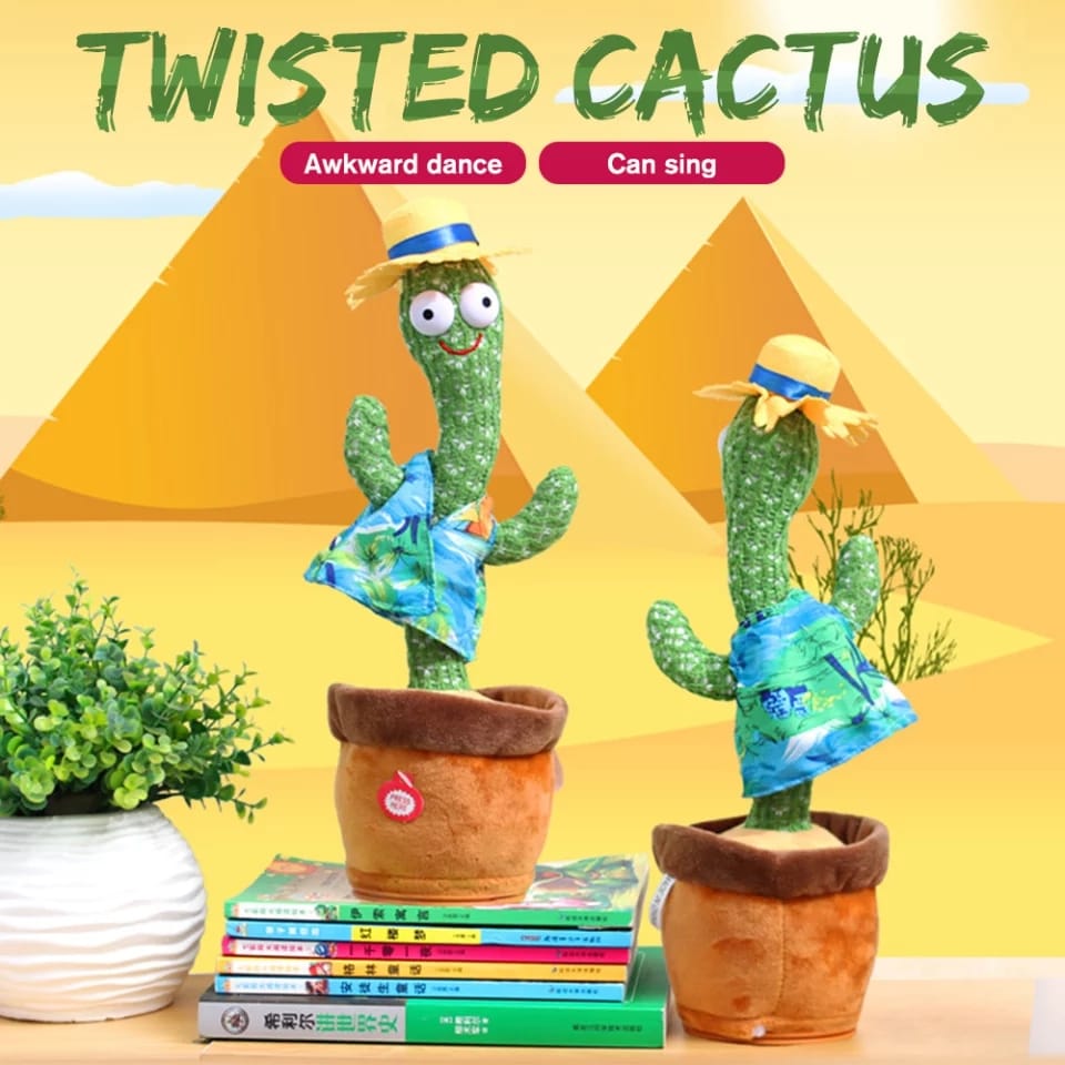 Dancing Cactus Toy-Talking Cactus Toy Repeats What You Say