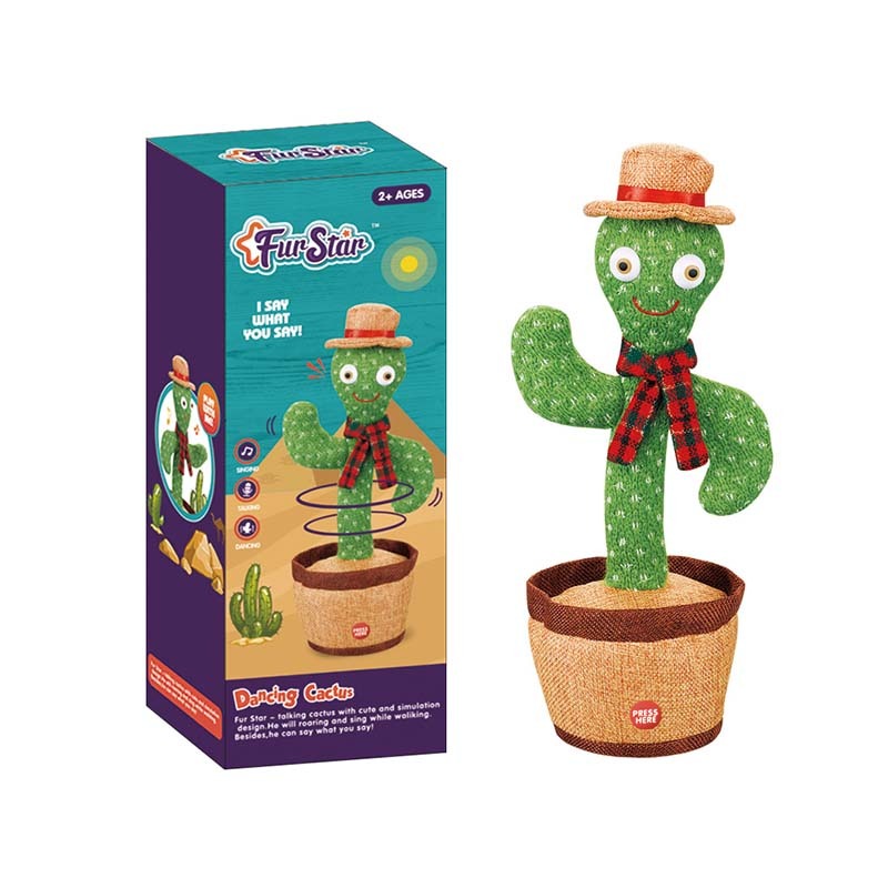 Dancing Cactus Toy-Talking Cactus Toy Repeats What You Say