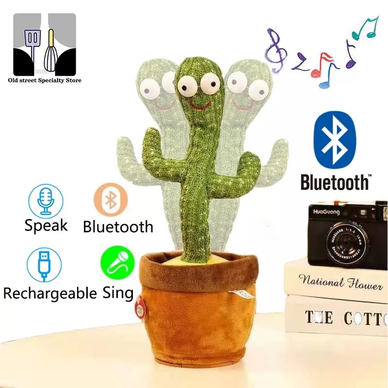 Dancing Cactus Toy-Talking Cactus Toy Repeats What You Say