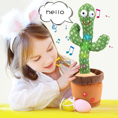 Dancing Cactus Toy-Talking Cactus Toy Repeats What You Say