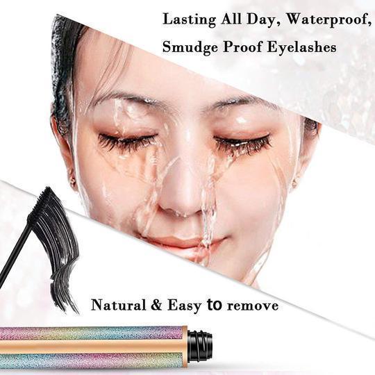 4D WATERPROOF SILK FIBER THICK LENGTHENING MASCARA