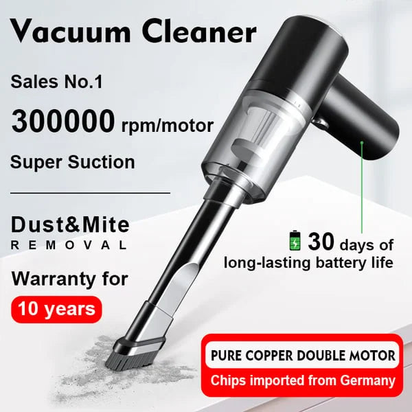 Wireless Rechargeable Home & Car Vacuum Cleaner