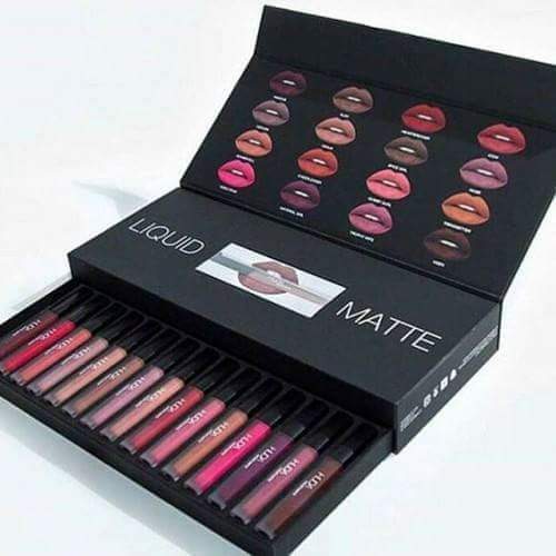 HUDA BEAUTY LIQUID MATTE SIXTEEN 16 PCS SET
