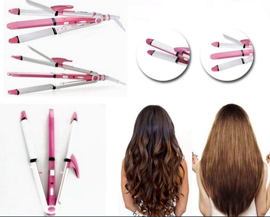 3 in 1 Curler Straightener and Crimper