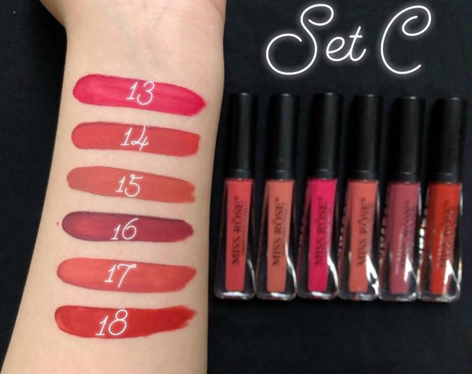 MISS ROSE MATTE LIPGLOSS SET
