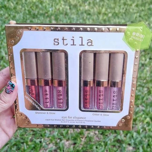 STILA GLITTER LIQUID EYESHADOW ( PACK OF SIX "6" )