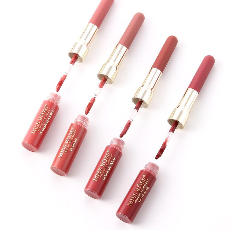 MISS ROSE 2IN1 LIPGLOSS + LIPLINER PACK OF 6