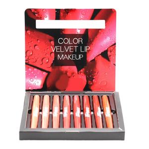 HENG FENG 2 IN 1 LIPLINER+LIPSTICK SET OF 8