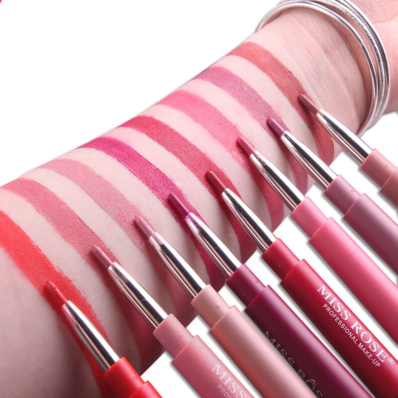 2 in 1 Lipsticks & Lip Liner| Miss Rose