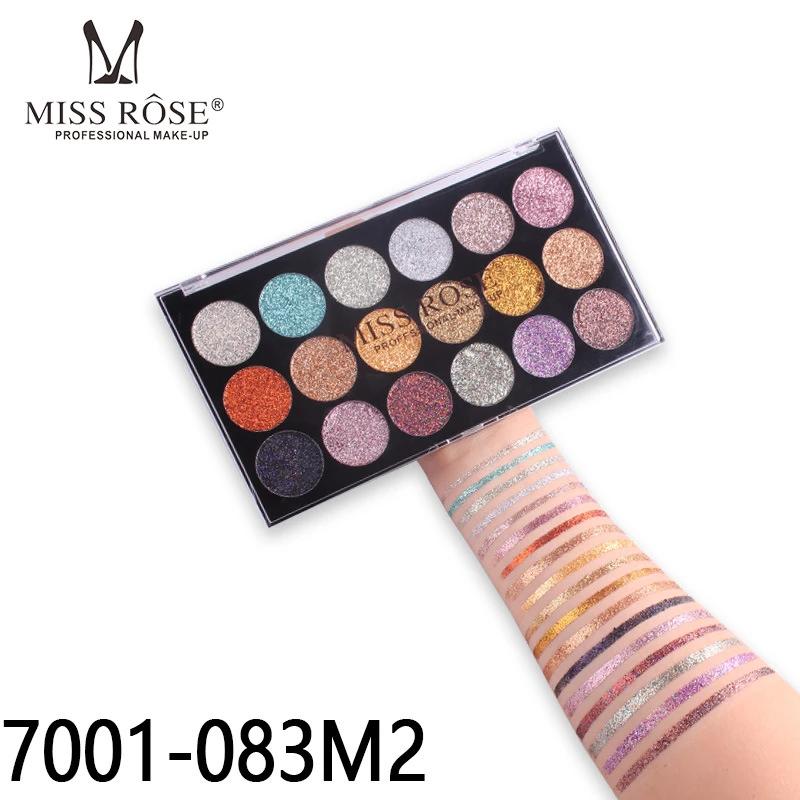 MISS ROSE 18-COLOR SEQUIN GLITTER EYESHADOW PALETTE