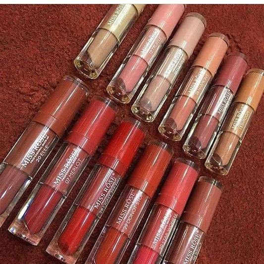 MISS ROSE WATERPROOF PIGMENTED GLOSS (PACK OF 6)