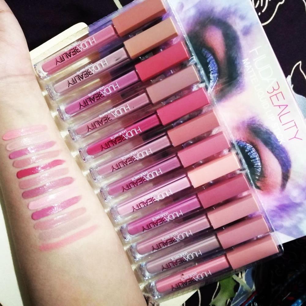 HUDA BEAUTY MERCURY LIPGLOSS PACK OF (12)