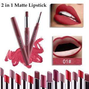 2 in 1 Lipsticks & Lip Liner| Miss Rose