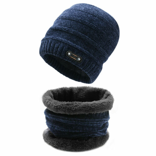 2 Items Warm Knitted 1 Hat and 1 Neck Warmer Collar