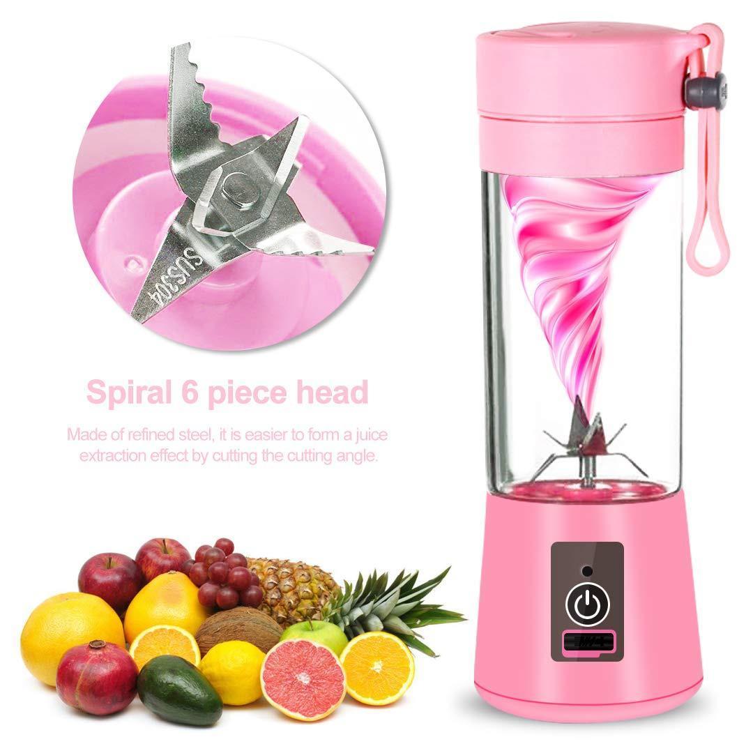 Portable Powerful 6 Blades USB Rechargeable Juicer/Blender